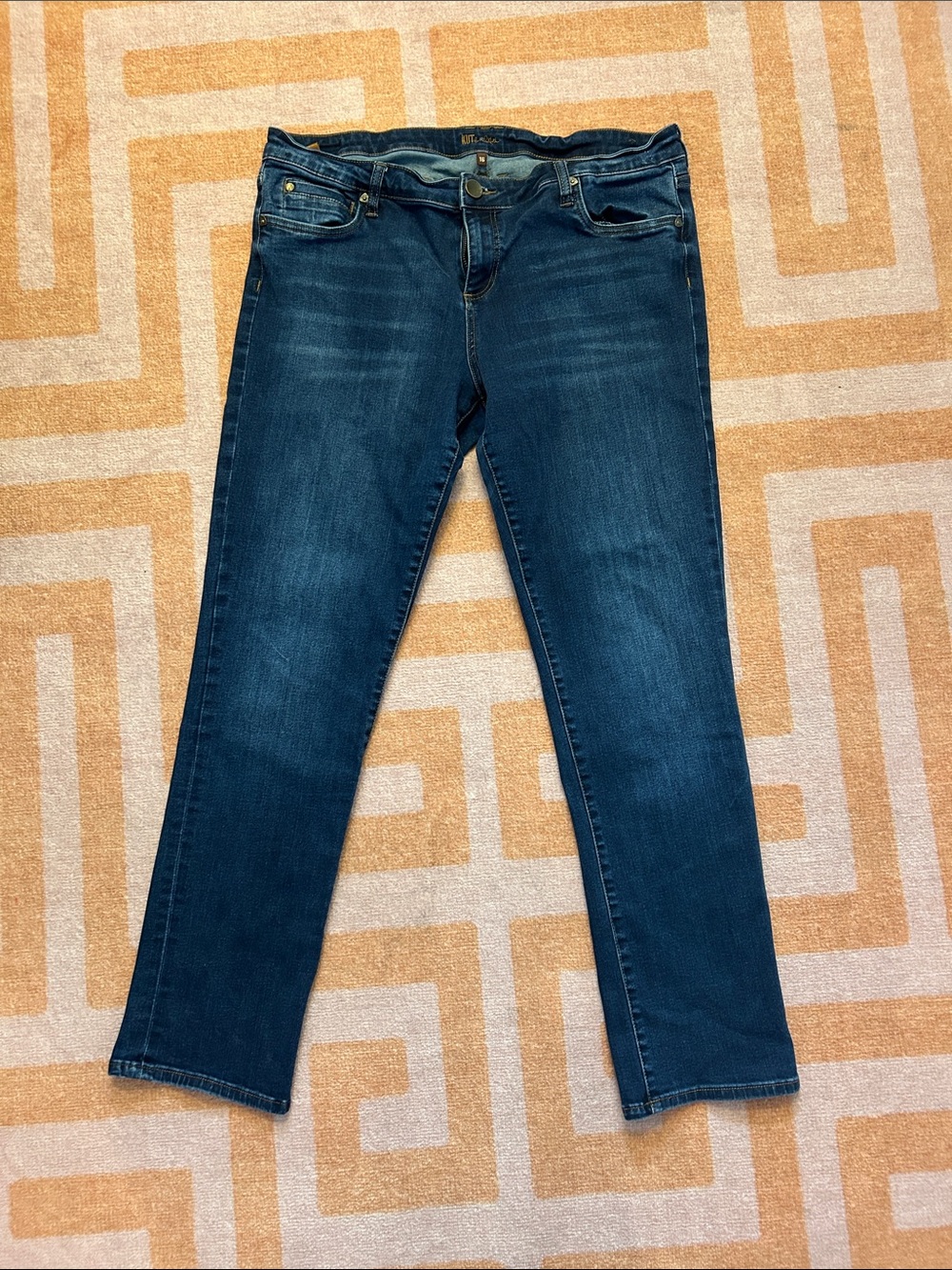 Kut from the Kloth Dark Blue Straight Leg Jeans